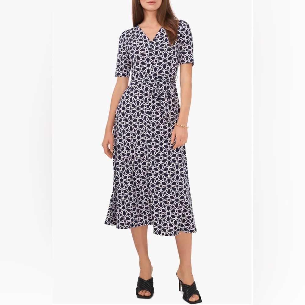 Chaus New York Geo Knit Midi Dress